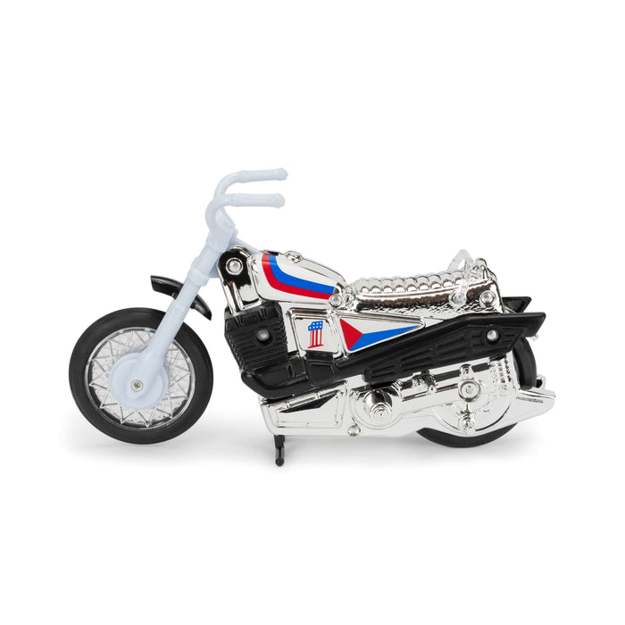 Evel Knievel Deluxe Silver High Jumper Stunt Cycle