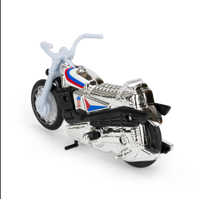 Evel Knievel Deluxe Silver High Jumper Stunt Cycle