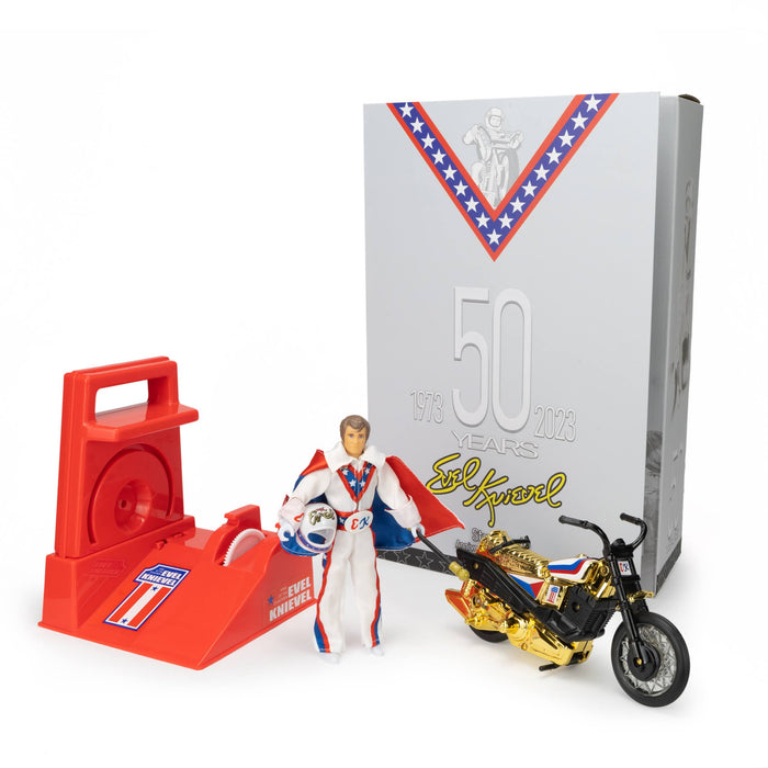 Evel Knievel 50th Anniversary Stunt Cycle - Golden High Jumper