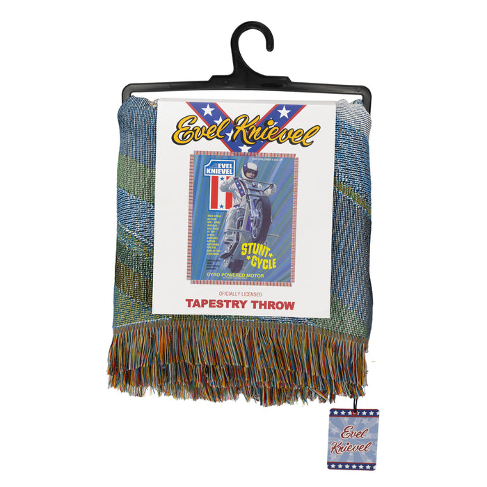 Evel Knievel Stunt Cycle Tapestry